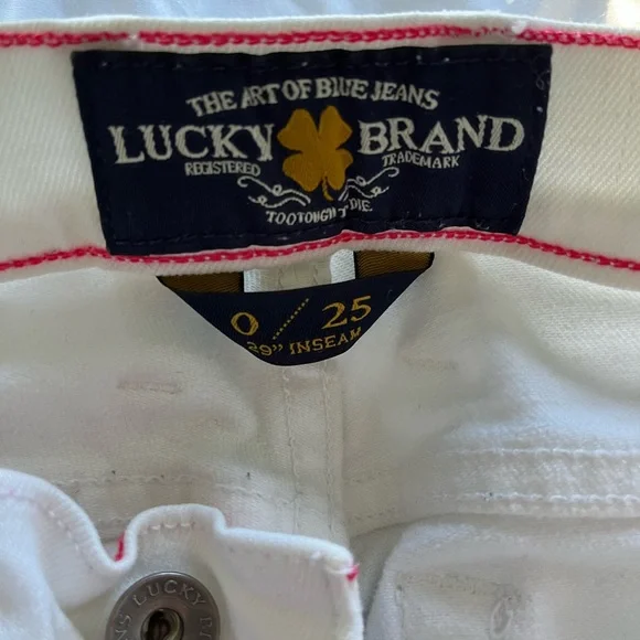 White lucky brand skinny jeans - Picture 5 of 11